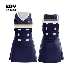 Robe de netball personnalisée avec impression Offre Spéciale, club d'entraînement, robe de tennis en jersey pour femme par sublimation - Product Image 3