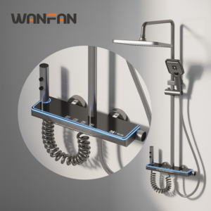 Ensemble <span class=keywords><strong>de</strong></span> <span class=keywords><strong>douche</strong></span> thermostatique <span class=keywords><strong>de</strong></span> salle <span class=keywords><strong>de</strong></span> bain <span class=keywords><strong>de</strong></span> luxe chaud froid 4 fonctions robinet <span class=keywords><strong>de</strong></span> bain et <span class=keywords><strong>douche</strong></span> à affichage numérique intelligent avec <span class=keywords><strong>pommeau</strong></span> <span class=keywords><strong>de</strong></span> <span class=keywords><strong>douche</strong></span> - Product Image 1