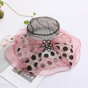 أعلى جودة منخفضة السعر قبعات حفلات الأورجانزا قبعة الكنيسة القبعات - Product Image 6