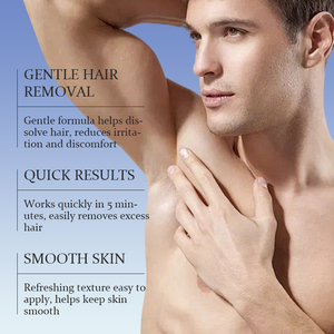 KORMESIC Crème dépilatoire intime bio 60g pour hommes, marque privée, en gros, à l'aloe vera, douce pour le visage et le corps, non irritante - Product Image 2