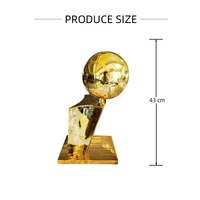 Trophées de sport en métal de haute qualité, fabrication artisanale, trophées personnalisés de grande taille pour les tournois de basketball NBA