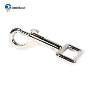 Mousqueton en alliage de zinc moulé sous pression <span class=keywords><strong>PO6</strong></span> avec déclencheur à boulon et anneau pivotant ou fixe, en acier inoxydable nickelé, pour laisse de chien - Product Image 5