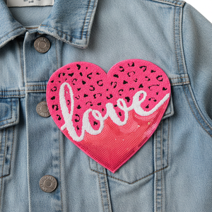 Parches Termoadhesivos con Diseño de Corazón Bordado, con Adhesivo Termofusible para Reparación de Ropa, Manualidades, Bolsas, Jeans, Gorras - Product Image 5