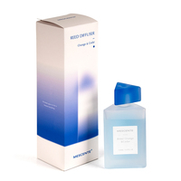 Diffuseur de roseau de bouteille en verre de parfum d'huile essentielle de série de triangle de Mescente