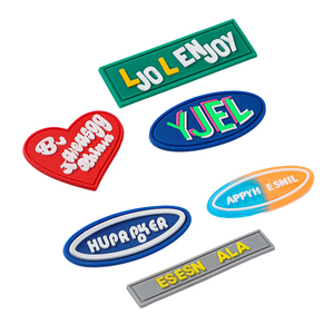 مخصص مطبوع سيليكون نقل الحرارة السفر بقع مطاطية قابلة للغسل مع شعار مخصص ملصقات سيليكون المطاط - Product Image 5