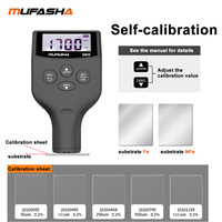 MUFASHA Testeur d'épaisseur de revêtement galvanisé pour peinture automobile électronique, testeur de film sec haute précision CE pour protection IP55, facile à utiliser