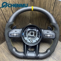 Volant personnalisé en faux daim mat et fibre de carbone pour Mercedes-Benz C300 C200 W204 W211W213 W205 W447 E63 Haute qualité