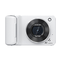 Cámara con IA de 64MP, 4K, Zoom 16x, Traducción de Fotos, Creación de Voz, Compacta, Portátil, CMOS, Pantalla Táctil, Cámara Digital Inteligente con Reconocimiento Facial