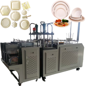 China Automatic Food Cake Papp teller Form maschine Papp teller herstellungs maschine Papp teller Kreisform maschine - Product Image 1