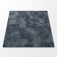 Dalles de moquette rayées à boucles, rembourrées, antistatiques, antidérapantes, ignifuges, écologiques, à poils longs et épais, 50x50, pour la maison et le bureau