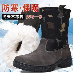 Botas de Nieve para Hombre, Impermeables, Antideslizantes, Cálidas, Forradas de Piel, Estilo Montar a Caballo, Suela Inyectada - Product Image 3
