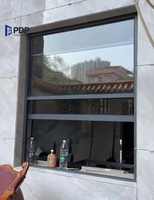 Nuevas características al por mayor, ventanas corredizas verticales de doble vidrio, cocina insonorizada abierta plegable de aluminio anticorrosivo transparente