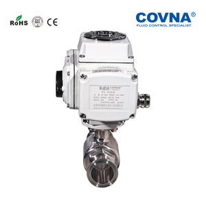 วาล์วบอลสแตนเลสเกรดอาหารแบบ PTFE ชนิด 3 ทาง พอร์ต L ขนาด DN40 ยี่ห้อ COVNA พร้อมมอเตอร์ไฟฟ้า  ลดราคาตามคำสั่งซื้อเร่งด่วน - Product Image 4