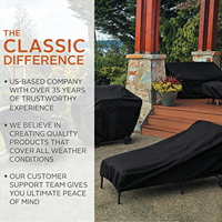 Housse de table de patio en Oxford 420D de qualité supérieure, imperméable, coupe-vent, anti-poussière, résistante aux UV, protection pour table d'appoint de jardin extérieur et foyer