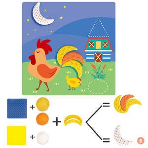 Carte <span class=keywords><strong>géométrique</strong></span> Couleur Argile Set Lettre Ligne Animal Préscolaire <span class=keywords><strong>Forme</strong></span> Activité Tactile Cartes d'Apprentissage Créatif Argile Accessoires - Product Image 6