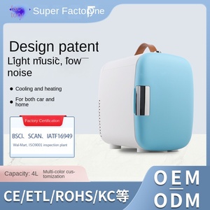 Nouveau mini-réfrigérateur <span class=keywords><strong>silencieux</strong></span> 4L multicolore pour voiture et dortoir, double usage, faible consommation, refroidissement semi-conducteur, vente en gros - Product Image 3