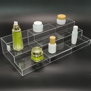 Rõ ràng Acrylic hiển thị risers hiện đại Acrylic tầng đứng với Đánh Bóng Cạnh cho giày mỹ phẩm bức tượng nhỏ và máy tính để bàn giới thiệu - Product Image 6