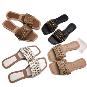 Sandali piatti in metallo stile Joker Liu Ding, moda estiva europea e americana 2026, <span class=keywords><strong>scarpe</strong></span> trendy per il commercio estero - Product Image 6