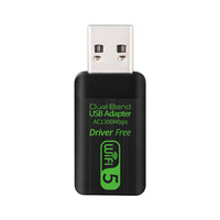 Carte réseau sans fil USB externe sans pilote, routeur Wi-Fi, récepteur de signal PC, double bande 5 GHz, Gigabit 1300 Mbps, en stock