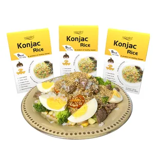 Usine chinoise Personnaliser le riz sec Shirataki Vente en gros Nouilles de konjac faibles en calories avec sans gluten