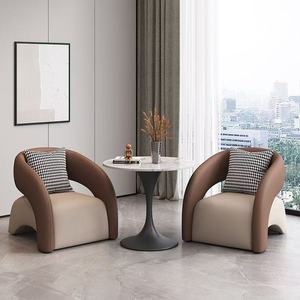 Ensemble table et chaises rondes EMMA de luxe léger pour négociations hôtelières, bureaux de vente, réceptions, salons de beauté et design de lounges - Product Image 4
