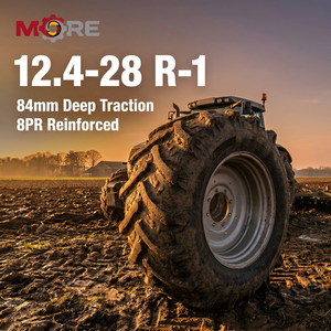 Neumático Agrícola Guoxin 12.4-28 GX424 con Tubo Interior de 84mm y Tacos Profundos, Neumático de Repuesto para Tractor de Gran Resistencia, 1 Año de Garantía - Product Image 1