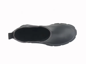 YL3555 Vente en gros <span class=keywords><strong>de</strong></span> bottes <span class=keywords><strong>de</strong></span> <span class=keywords><strong>pluie</strong></span> Chelsea pour femmes, en caoutchouc, imperméables, noires, unisexes, à la mode, personnalisées - Product Image 3