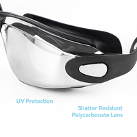 Lunettes de natation en silicone étanches anti-buée et anti-UV pour le triathlon avec étui de protection – Offre spéciale