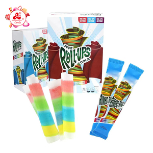 Sour Sweet Gummy <strong>Roll</strong> <strong>Fruit</strong> Flavor <strong>Roll</strong> <strong>up</strong> Soft Gummy Candy - Product Image 1