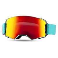 Gafas Protectoras Deportivas para Exteriores con Marco de TPU y Lentes de PC para Resistencia al Viento, Protección UV, Gafas Unisex para Motociclistas