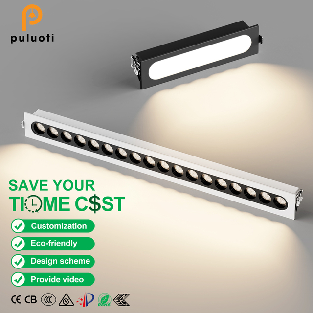 250mm*34mm*H33mm CCT Adjustable Recessed Square LED Downlight 12W 3000K/4000K/6000K Anti-Glare Full-Spectrum Bedroom Cozy Warm