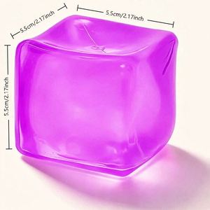 Jouet de décompression personnalisé en forme de sucre de malt transparent, texture souple à rebond lent, pour enfants, accessoire de jeu - Product Image 4