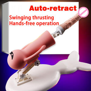 Jouet sexuel pour adultes de grande taille à vibration chauffée automatique, en silicone liquide souple, machine sexuelle pour femmes, gode télescopique énorme, vibrateur - Product Image 2