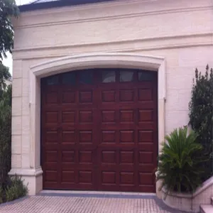 Puerta seccional de garaje automática, precio de Villa, venta al por mayor, Pintu Garasi