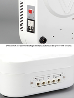 SDW-15KVA 15000VA 220V 110V Régulateur de tension intelligent monophasé mural domestique AVR à bobine de cuivre LED, efficacité 99%