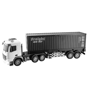 Voiture <span class=keywords><strong>jouet</strong></span> pour garçon 1:18 modèle camion porte-conteneurs <span class=keywords><strong>6</strong></span> voies musique légère 2.4G véhicule porte-conteneurs télécommandé - Product Image 2