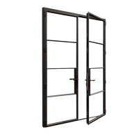 Puertas de Vidrio y Hierro de Estilo Francés, Diseño de Puertas y Ventanas de Vidrio Arqueadas