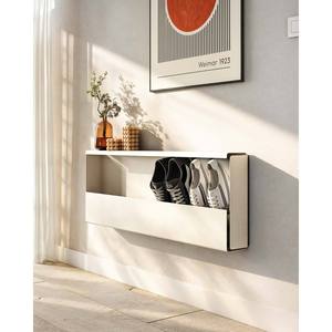 100 Cm Matte Powder Coated Freestanding Entryway Bedroom Modern Knut Aluminium <b>Shoe</b> <b>Rack</b> <b>Black</b> or White Color Available - Product Image 3