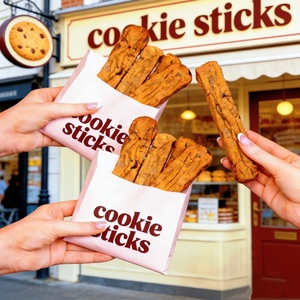 <span class=keywords><strong>Bolsa</strong></span> de papel con fondo afilado impreso con logotipo personalizado para pan, donas, galletas, macarrones, postres, comida para llevar, accesorio de cinta de embalaje - Product Image 1