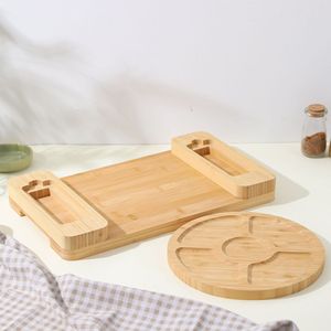 Tabla de Quesos de Bambú con Juego de Cuchillos de Doble Cara para Uso en la Cocina del Hogar - Product Image 4