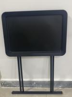 Table basse pliante en métal moderne et contemporaine, petite et portable, avec plateau en plastique, pour salon, hôtel et chambre à coucher