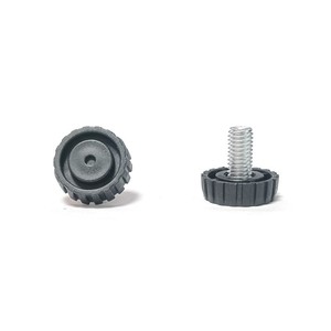 Yousuli Double Circle Adjustable Feet M8 Screw <b>Plastic</b> Furniture Legs Durable <b>Shelf</b> Support Hardware - Product Image 3