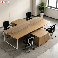 Table de bureau moderne JIUSHUN, sur mesure, luxe, vente en gros, bureau modulaire en bois ergonomique, moderne