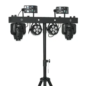 Yifa Nieuwste Ontwerp Draagbare Dj Lights Disco Dj Apparatuur Gig Bar 2 Stuks 6X5W Rgbw 4in1 Led Par Bar Podiumverlichting Met Standaard