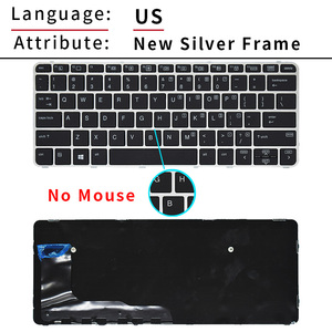 Nouveau clavier d'ordinateur portable en plastique avec disposition US pour EliteBook <span class=keywords><strong>820</strong></span> <span class=keywords><strong>G3</strong></span>/G4 725 <span class=keywords><strong>G3</strong></span>/G4 - En stock - Product Image 3