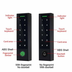 Machine de contrôle d'accès extérieure étanche IP66 <span class=keywords><strong>avec</strong></span> lecteur Wiegand 26/44/56/58, clavier de contrôle d'accès Bluetooth TTLOCK et ouvre-porte - Product Image 3