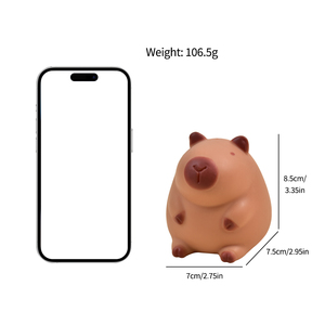 Jouet sensoriel mignon Capybara à presser, en TPR souple, anti-stress, décompression, rebond rapide, pour cadeaux d'enfants - Product Image 6