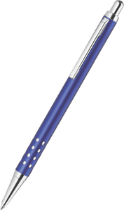 <b>Retractable</b> Metal <b>Pen</b> Featuring an Aluminium Lacquered Barrel with Sleek Chrome Trim for a Touch of Sophistication Black Ink - Product Image 3
