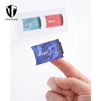 Étiquette holographique personnalisée imperméable avec paillettes, autocollant anti-contrefaçon, impression d'autocollants en vinyle de qualité cosmétique et vente en gros