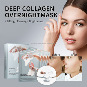 Real Deep Bio-Collagène Skincare Masque de nuit en feuille brillant Anti-rides Rajeunissement de la peau Soins du visage Masque <span class=keywords><strong>Gelly</strong></span> - Product Image 6